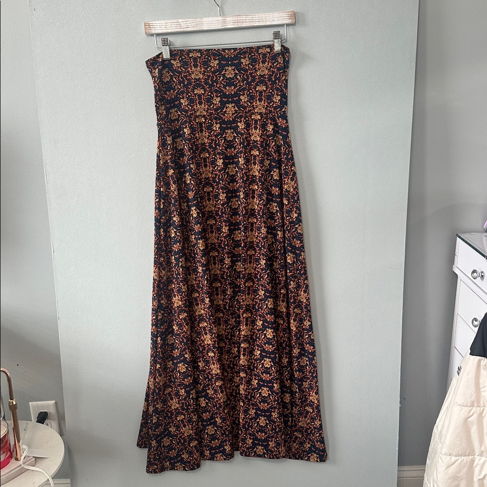 LuLaRoe Strapless Boho Print Maxi Dress - Picture 4 of 4